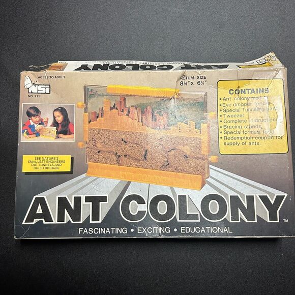 New Vintage Ant Colony / City with Sand NSI 1973 (8.75" x 6.25") - Picture 1 of 8